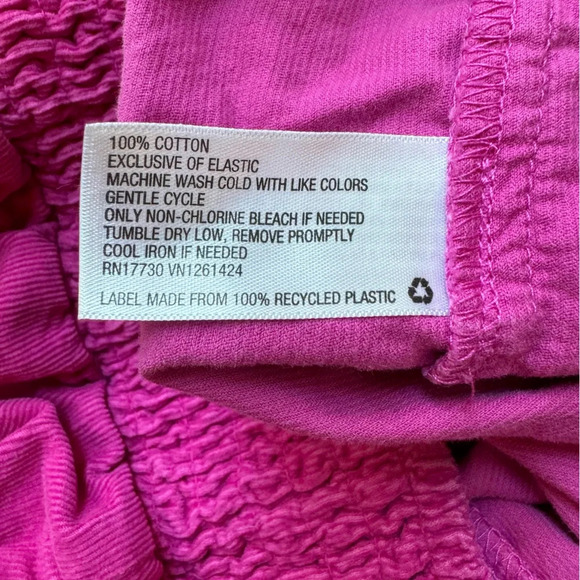 WILD FABLE Retro Lightweight Magenta Velvet Corduroy Ruched Elastic Shorts Large - Picture 6 of 12